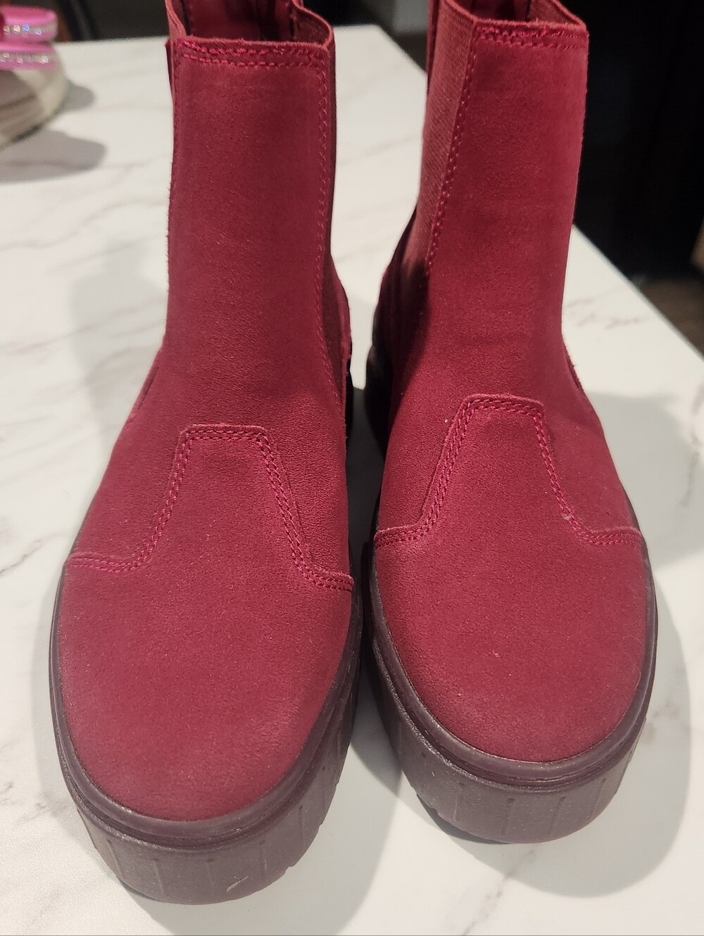 Puma Mayze Chelsea Platform Suede Boots Womens Size 7 - Picture 3 of 8